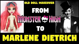 Making MARLENE DIETRICH Doll / Monster High Doll Repaint by Poppen Atelier