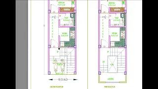 10 X35 house plan for rent purpose 2D plan  | 350 Sqft | 40 Gaj | 2 BHK | Hindi