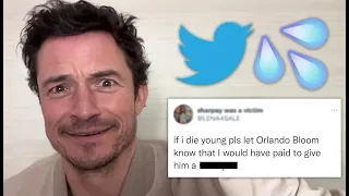 Orlando Bloom Reads Thirst Tweets