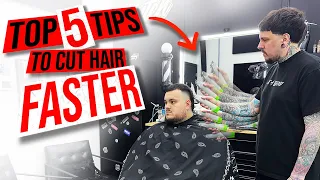 Top 5 Tips on How to cut hair FASTER 💨