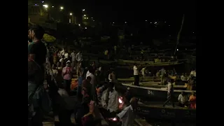 Ganga River aarti in Varanasi city.