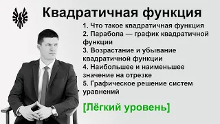 Квадратичная функция и её график