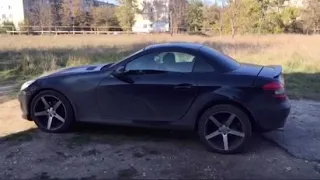 едет бандитка. mercedes slk