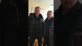 Serhiy Pisarenko and Yevhen Nikishin, who are in Ukraine, recorded a video appeal