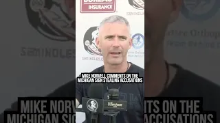 FSU Coach Mike Norvell on Michigan sign stealing scandal #CFB #FSU #FloridaState