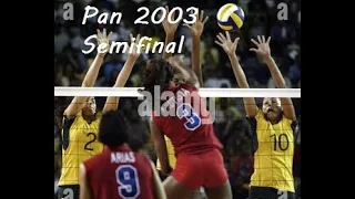 PAN 2003 - Brasil x República Dominicana - SEMIFINAL - Vôlei Feminino