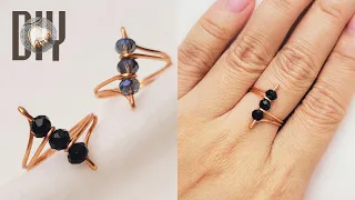 Make simple ring in just 5 minutes | difference | Super fast | crystal | DIY | tutorial 994