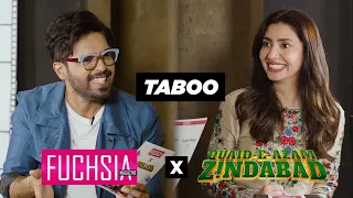 Mahira Khan & Fahad Mustafa | Playing Taboo with the cast of Quaid e Azam Zindabad | FUCHSIA Games