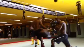 Hard Sparring Kick Boxing