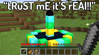 Minecraft's FUNNIEST FAKE Speedruns...