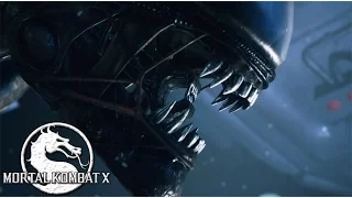 Mortal Kombat X; Чужой (Alien) - Fatality, Brutality, X-Ray.