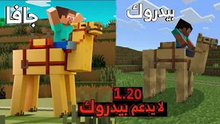 هل ماين كرافت اصدار 1.20 نسخة جافا افضل من نسخة بيدروك