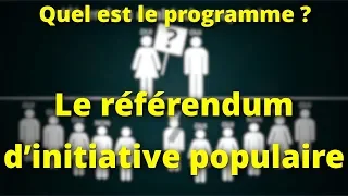 Le référendum d'initiative populaire