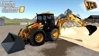 Farming Simulator 19 - JCB Backhoe loader Digging Sand