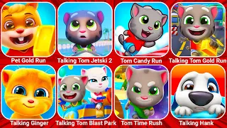 Talking Pet Gold Run, Tom Jetski, Tom Candy Run, Talking Tom Gold Run, Talking Tom Time Rush...