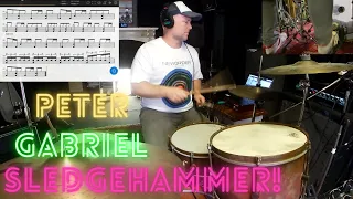 Peter Gabriel - SLEDGEHAMMER | Note For Note Drum Cover | (FREE Drumeo Trial In Description) 🥁🙌