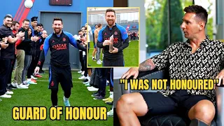 Messi Lying About Not Being Honoured By PSG After Winning the World Cup | Messi Guard of Honour PSG