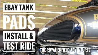 REA #7 | EBay 3M Gas Tank, Petrol Tank Knee Pads | Install & Test Ride | Royal Enfield Classic 500