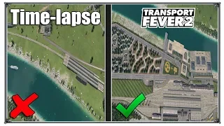 Time lapse building | Transport Fever 2 Перестройка станции Зеленогорск (жд игры)