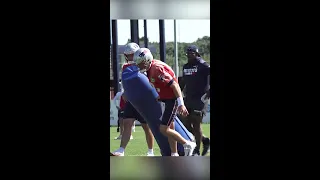 Mac Jones Pulling Training Bag During Patriots Training Camp