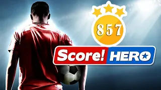 Score! Hero - level 857  - 3 Stars - Super Hard Match