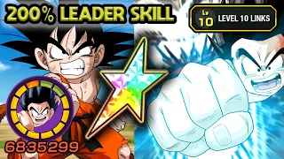 200% LEADER SKILL! 100% INT KID GOKU LEVEL 10 LINKS! Dragon Ball Z Dokkan Battle