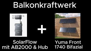 Neues Balkonkraftwerk ☀️ mit Zendure Speicher 🔋 und 4 Solarmodulen von Yuma ⚡ |  #balkonkraftwerk