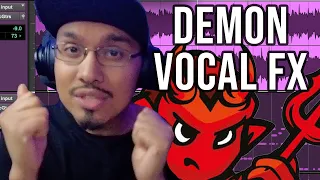 How to do the Demon Voice FX  (Stock Plug-ins)