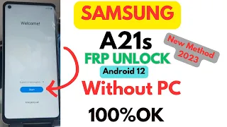 Samsung A21s Frp Bypass Android 12 Without Pc // Samsung A21s Google Account Remove Without Pc [2023