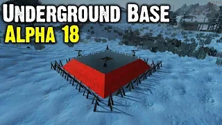 Simple Underground Base Vs Day 700 Horde Night - 7 Days To Die Alpha 18