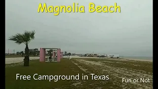 Magnolia Beach | Free Beach Camping in Texas | free shower | Vanlife Pinoy in America | Solo Camper
