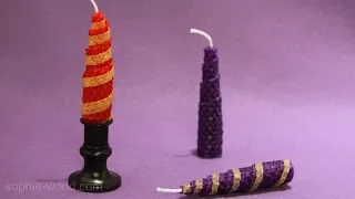 How to Make a Rolled Beeswax "Staircase" Candle