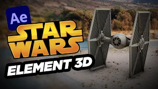 3D Tracking Star Wars Ships Into Your Scene | Element 3d Tracking Tutorial