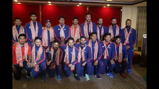 Nepal cricket Team farewell for Eastern Region T-20