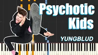 Psychotic Kids - YUNGBLUD (Piano Tutorial)