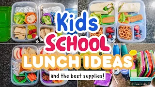 Easy Kids School Lunch Ideas//easy lunch recipes & lunchbox supplies