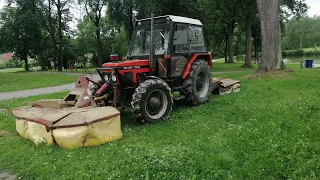 Sečení luk POV, Zetor 7245, žtr 184front,žtr 165