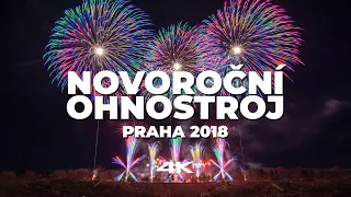 Color corrected | Novoroční ohňostroj Praha 2018