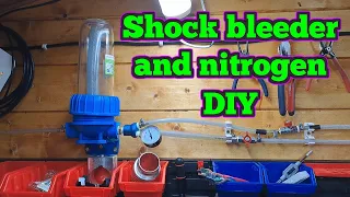 Vacuum shock bleeder and nitrogen DIY - motocross dirt bike