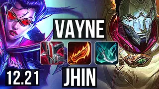 VAYNE & Lulu vs JHIN & Karma (ADC) | Penta, 1600+ games, Legendary, 15/2/2 | EUW Diamond | 12.21