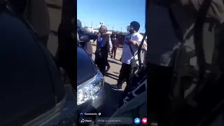 White supremacist Trump caravan tries to intimidate Black voters in Ft. Worth with a police escort.