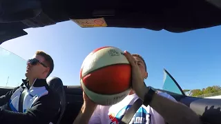 FERRARI BASKETBALL SHOT at 220kph!