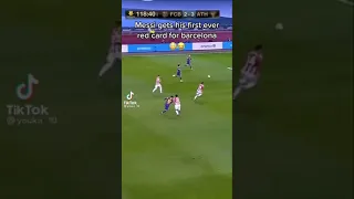 Messi red card