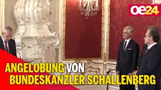 Angelobung von Bundeskanzler Schallenberg