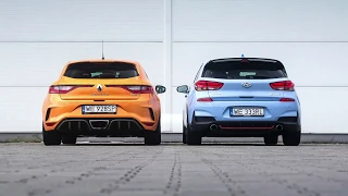 Exhaust sound battle - Renault Megane RS vs. Hyundai i30 N Performance