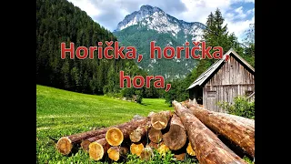 Horička, horička, hora, Nádherná Slovenská Ľudová pieseň.Hrá Akordeón , Popis a text, nižšie.