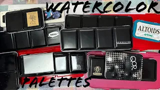 Watercolor palette collection tour - ALL 18 of my professional sets