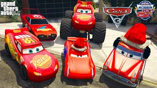 GTA 5 - Stealing MCQUEEN CAR's with Franklin! (Real Life Cars #17)