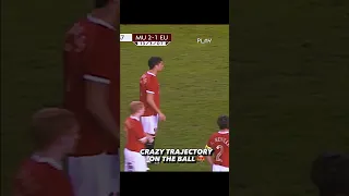 Cristiano Ronaldo free kick 🤬👀 Crazy trajectory on the ball #football #soccer #shorts