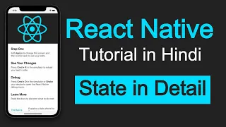 React Native tutorial in Hindi #9 State in react native  | State vs Variables